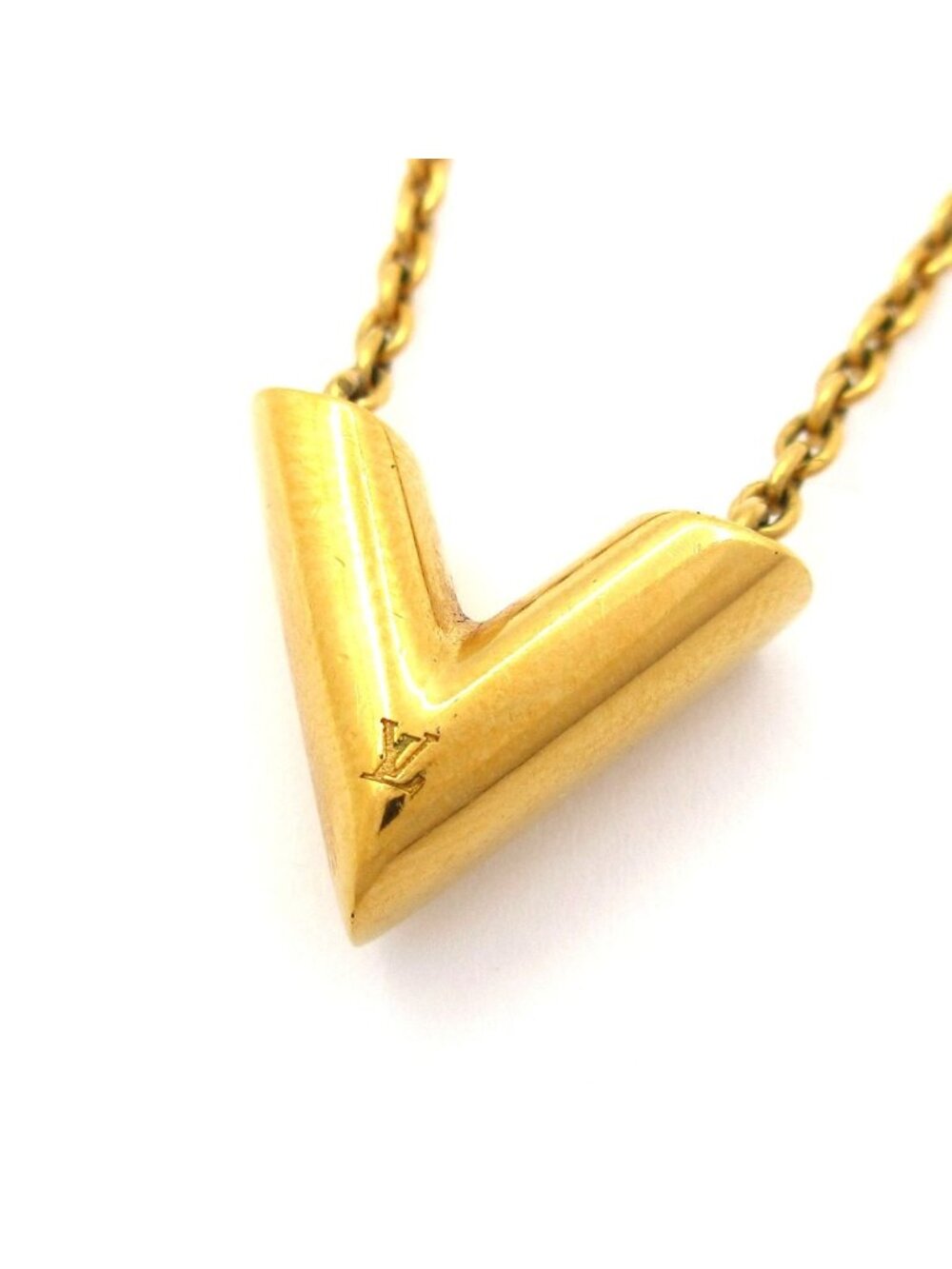 Louis Vuitton Necklace Essential Gold
